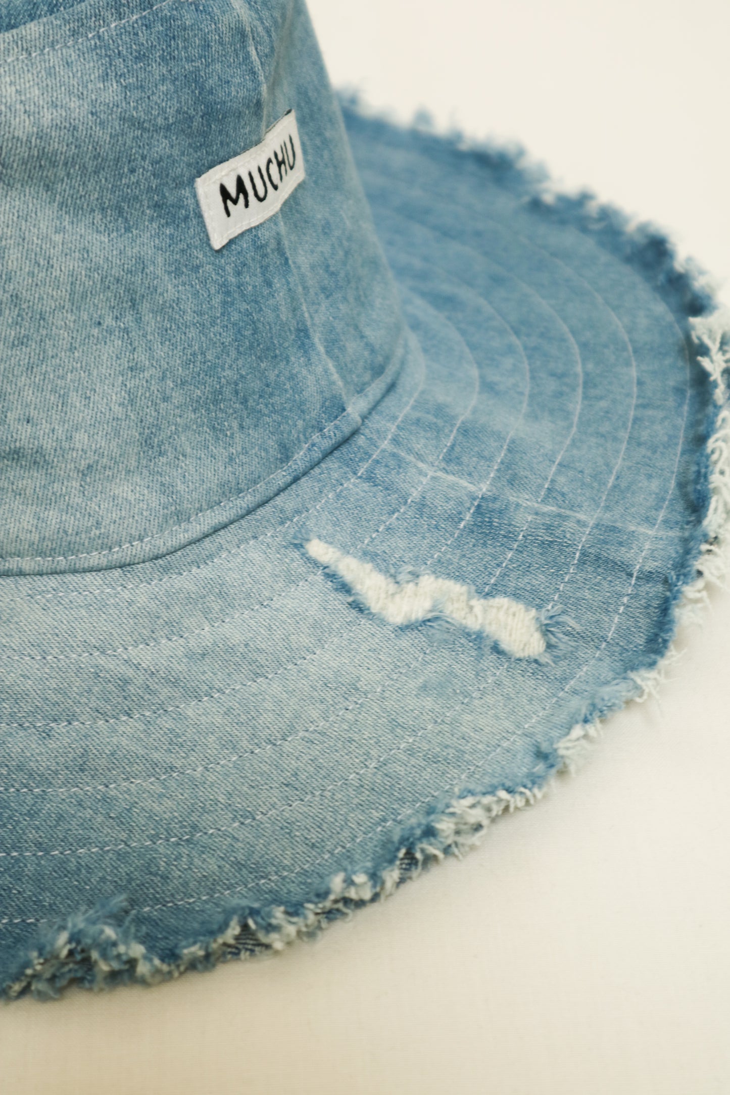 Bucket Cowboy - Blue Distressed
