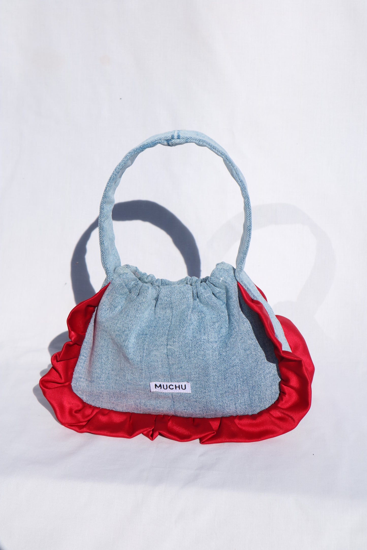 Ruffle Coin Bag - Red