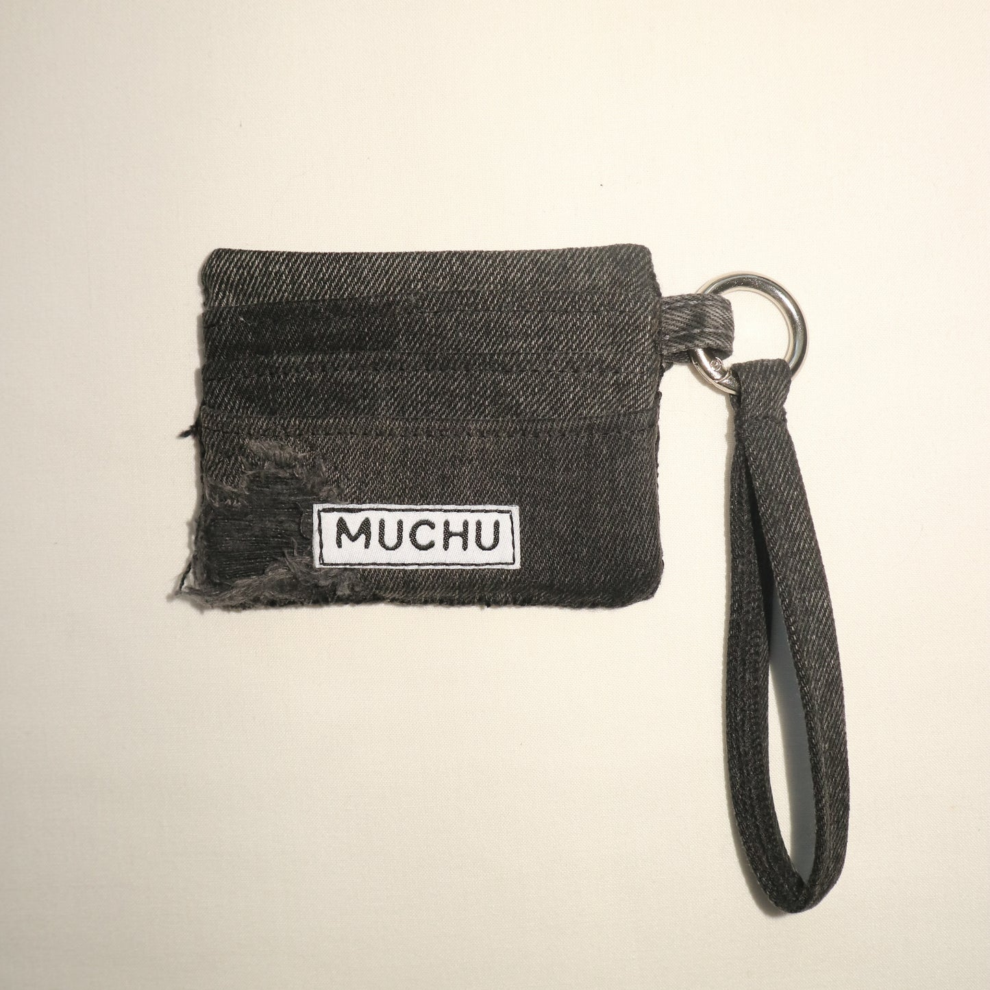 Card Holder - Black Distressed