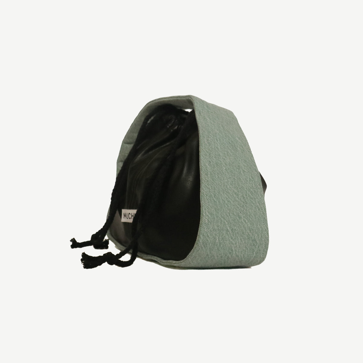 Coin Bag - Light Wash Denim & Leather